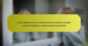 L’arte dell’amore per se stessi: Nutrire la salute mentale, costruire resilienza e abbracciare l’autenticità