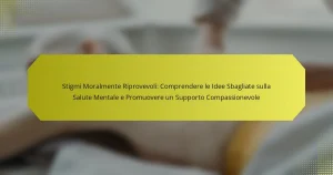 Stigmi Moralmente Riprovevoli: Comprendere le Idee Sbagliate sulla Salute Mentale e Promuovere un Supporto Compassionevole