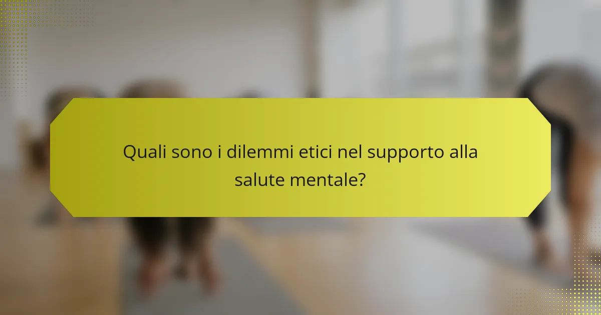 <h2>Questioni morali nella salute mentale: Navigare tra etica, supporto e risorse educative</h2>